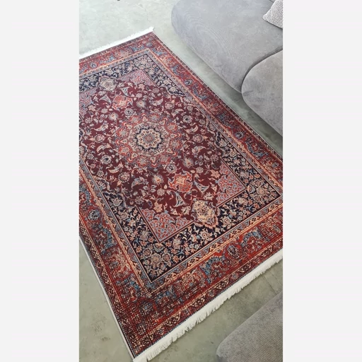 فرشینه | فرش چاپی برند حسن نیا هازان ترک طرح سنتی لاکی A157 (پس کرایه) فرشینه | فرش چاپی برند حسن نیا هازان ترک طرح سنتی لاکی A157 (پس کرایه) - Image 5