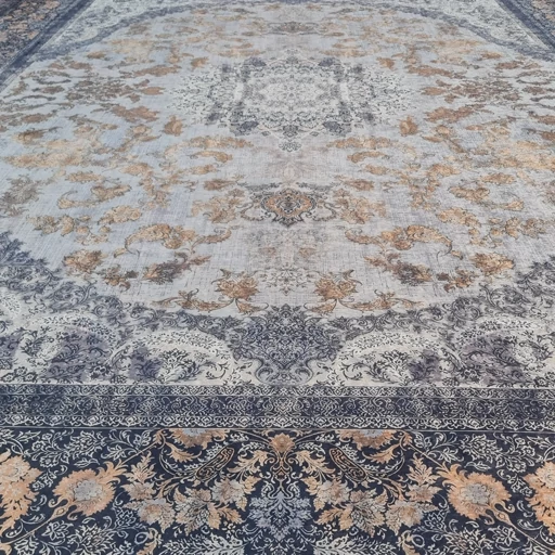 فرشینه مخمل هازان طرح حبیب فیلی سرمه ای u48(پس کرایه) فرشینه مخمل هازان طرح حبیب فیلی سرمه ای u48(پس کرایه) - Image 3