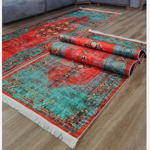 فرشینه راهرویی و کناره مخمل ترک ضد سُر U459 (پس کرایه) فرشینه راهرویی و کناره مخمل ترک ضد سُر U459 (پس کرایه)