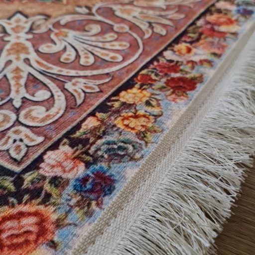 فرش چاپی مخمل هازان ترک طرح شاه نگارh566(پس کرایه) فرش چاپی مخمل هازان ترک طرح شاه نگارh566(پس کرایه) - Image 3