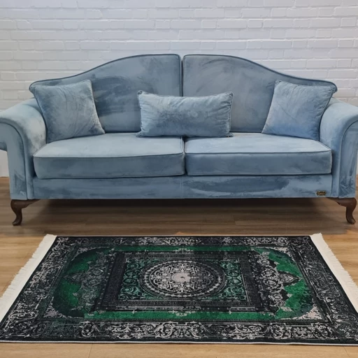 فرشینه مخمل هازان کیفیت گوشتی A+ زمرد L557 (پس کرایه) فرشینه مخمل هازان کیفیت گوشتی A+ زمرد L557 (پس کرایه)