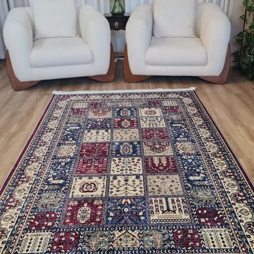 فرشینه مخمل هازان کیفیت گوشتی A+ طرح چهار خال A024(پس کرایه) فرشینه مخمل هازان کیفیت گوشتی A+ طرح چهار خال A024(پس کرایه) - Image 2
