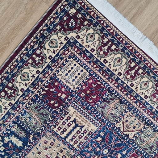 فرشینه مخمل هازان کیفیت گوشتی A+ طرح چهار خال A024(پس کرایه) فرشینه مخمل هازان کیفیت گوشتی A+ طرح چهار خال A024(پس کرایه) - Image 4