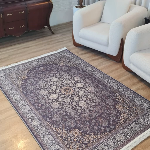 فرش چاپی فرشینه برند حسن نیا مخمل هازان طرح تیره شکلاتی L387(پس کرایه) فرش چاپی فرشینه برند حسن نیا مخمل هازان طرح تیره شکلاتی L387(پس کرایه) - Image 3