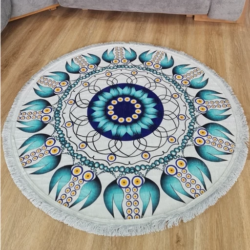 فرش چاپی هازان ترک دایره 150 در 150 مدرن D135 (پس کرایه) فرش چاپی هازان ترک دایره 150 در 150 مدرن D135 (پس کرایه)