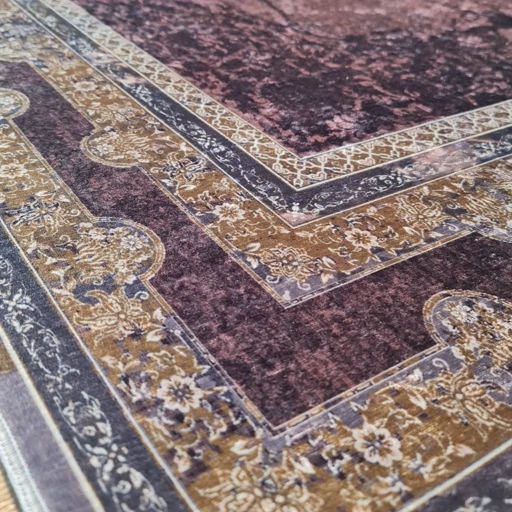 فرش چاپی فرشینه برند حسن نیا مخمل هازان طرح دلبر L319 (پس کرایه) فرش چاپی فرشینه برند حسن نیا مخمل هازان طرح دلبر L319 (پس کرایه) - Image 2