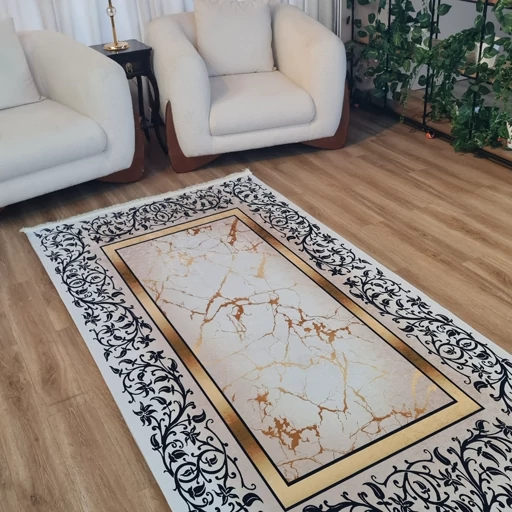 فرش چاپی فرشینه برند حسن نیا مخمل هازان طرح زر سیم h413(پس کرایه) فرش چاپی فرشینه برند حسن نیا مخمل هازان طرح زر سیم h413(پس کرایه) - Image 3