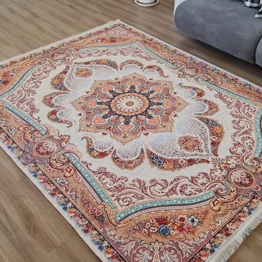 فرش چاپی مخمل هازان ترک طرح شاه نگارh566(پس کرایه) فرش چاپی مخمل هازان ترک طرح شاه نگارh566(پس کرایه) - Image 4