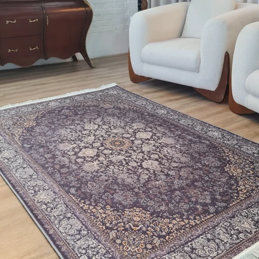 فرش چاپی فرشینه برند حسن نیا مخمل هازان طرح تیره شکلاتی L387(پس کرایه) فرش چاپی فرشینه برند حسن نیا مخمل هازان طرح تیره شکلاتی L387(پس کرایه)