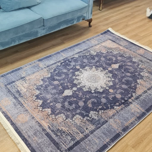 فرش چاپی فرشینه برند حسن نیا مخمل هازان طرح تیره ماه تاب L560(پس کرایه) فرش چاپی فرشینه برند حسن نیا مخمل هازان طرح تیره ماه تاب L560(پس کرایه) - Image 2