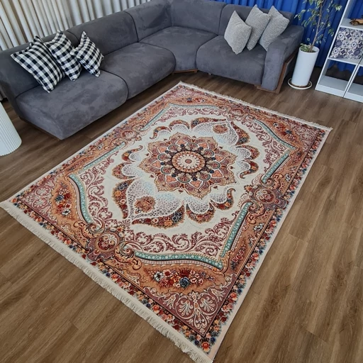 فرش چاپی مخمل هازان ترک طرح شاه نگارh566(پس کرایه) فرش چاپی مخمل هازان ترک طرح شاه نگارh566(پس کرایه) - Image 2