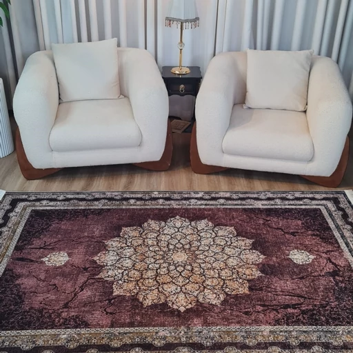 فرش چاپی فرشینه برند حسن نیا مخمل هازان طرح دلبر L319 (پس کرایه) فرش چاپی فرشینه برند حسن نیا مخمل هازان طرح دلبر L319 (پس کرایه) - Image 6