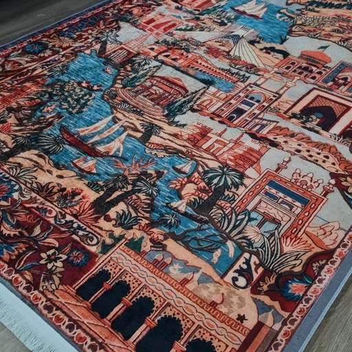 فرشینه مخمل هازان ترک طرح ایران u467(پس کرایه) فرشینه مخمل هازان ترک طرح ایران u467(پس کرایه) - Image 5