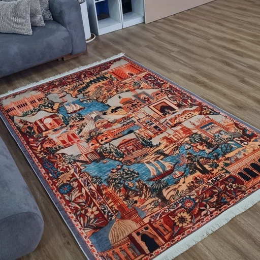 فرشینه مخمل هازان ترک طرح ایران u467(پس کرایه) فرشینه مخمل هازان ترک طرح ایران u467(پس کرایه) - Image 4
