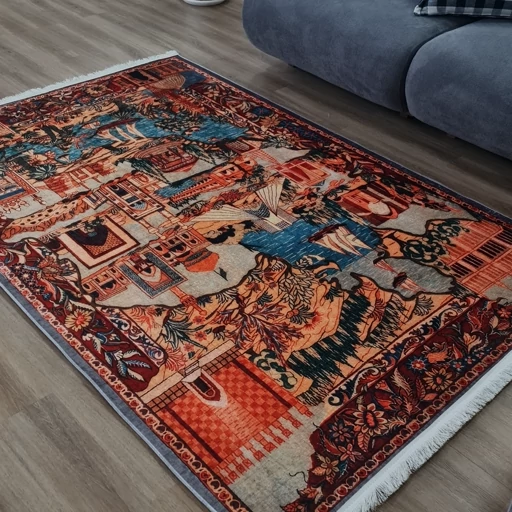 فرشینه مخمل هازان ترک طرح ایران u467(پس کرایه) فرشینه مخمل هازان ترک طرح ایران u467(پس کرایه) - Image 3