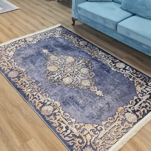 فرش چاپی فرشینه برند حسن نیا مخمل هازان طرح طلا کوبی L478(پس کرایه) فرش چاپی فرشینه برند حسن نیا مخمل هازان طرح طلا کوبی L478(پس کرایه) - Image 3