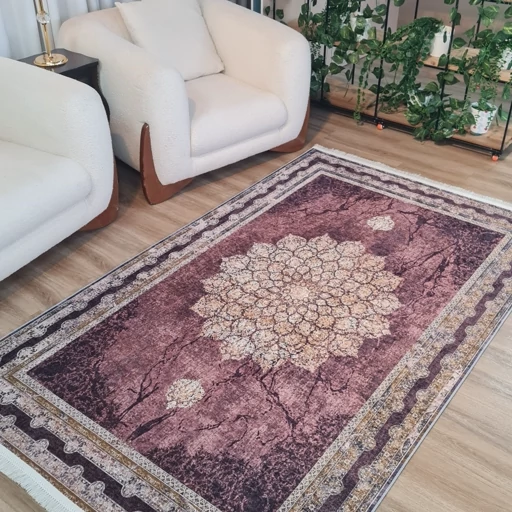 فرش چاپی فرشینه برند حسن نیا مخمل هازان طرح دلبر L319 (پس کرایه) فرش چاپی فرشینه برند حسن نیا مخمل هازان طرح دلبر L319 (پس کرایه) - Image 5