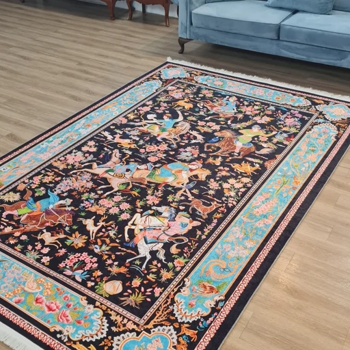 فرشینه مخمل کیفیت گوشتی A+ فیروزه حافظ A005(پس کرایه) فرشینه مخمل کیفیت گوشتی A+ فیروزه حافظ A005(پس کرایه) - Image 4