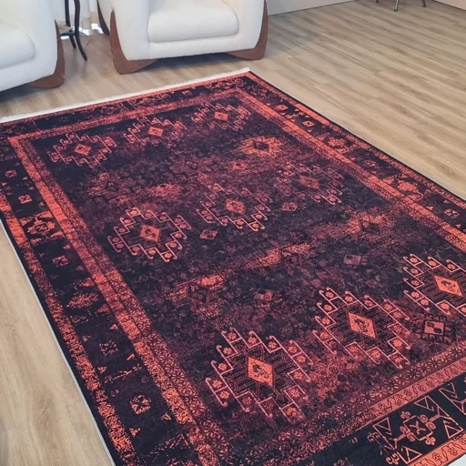 فرشینه مخمل کیفیت هایژنیک گوشتی A+ طرح نائین L512 (پس کرایه) فرشینه مخمل کیفیت هایژنیک گوشتی A+ طرح نائین L512 (پس کرایه) - Image 4